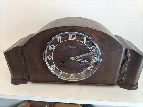 Pendule - Art Deco klok- Kienzle eikenhout-chroom -, Antiek en Kunst, Antiek | Klokken