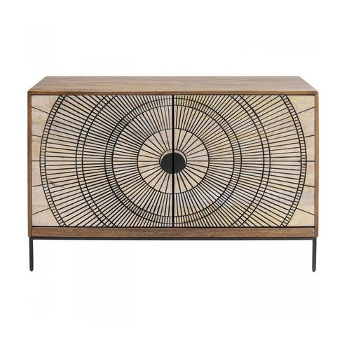 *WOONWINKEL* Kare Design Eye Of Tiger Houten Design Dressoir, Huis en Inrichting, Kasten | Dressoirs, Nieuw, Verzenden