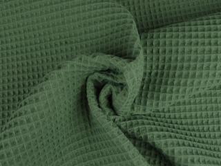 Wafelstof – Oud groen, Hobby en Vrije tijd, Stoffen en Lappen, 120 cm of meer, 200 cm of meer, Groen, Nieuw, Katoen, Ophalen of Verzenden