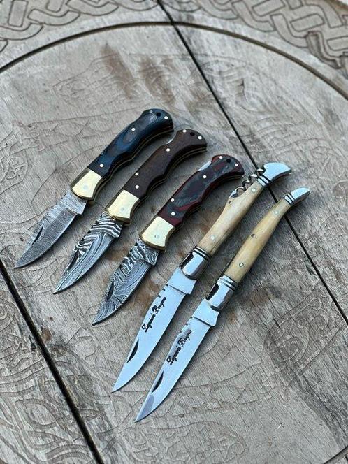 Keukenmes - Kitchen knife set - Met de hand vervaardigde, Antiek en Kunst, Antiek | Keukenbenodigdheden