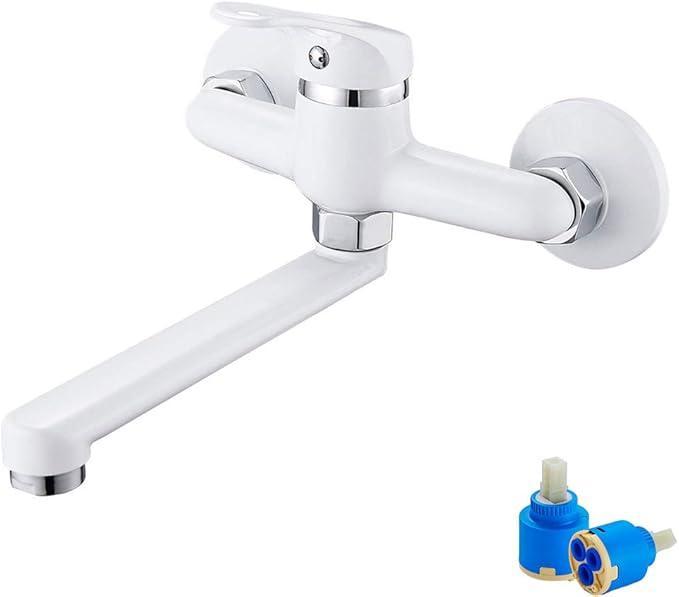 Wandgemonteerde Kraan - Wit  – Stijlvol - Keuken en, Huis en Inrichting, Keuken | Keukenelementen, Wit, Nieuw, Verzenden