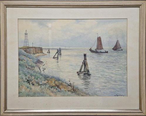 Hendrikus Elias Roodenburg (1895 - 1987) - Kustgezicht te, Antiek en Kunst, Kunst | Schilderijen | Klassiek