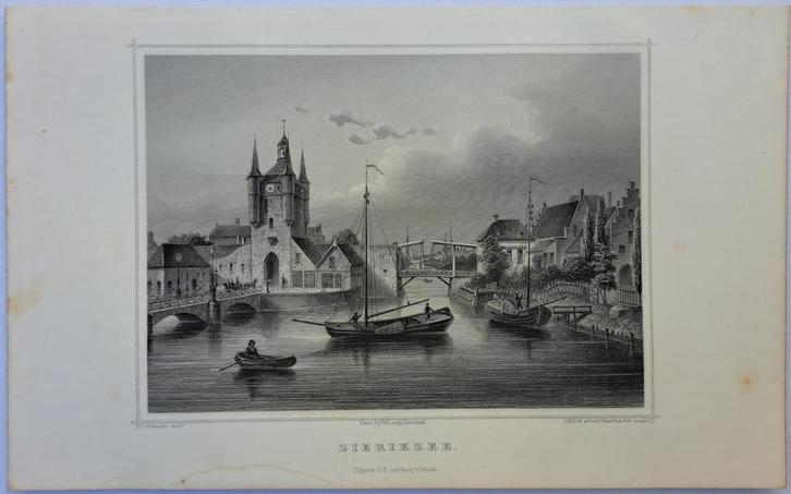 Zierikzee, Antiek en Kunst, Kunst | Etsen en Gravures, Ophalen of Verzenden