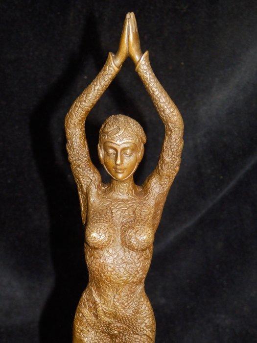 sculptuur, Fraai Sculptuur van Naakte vrouw in Art Deco, Antiek en Kunst, Curiosa en Brocante