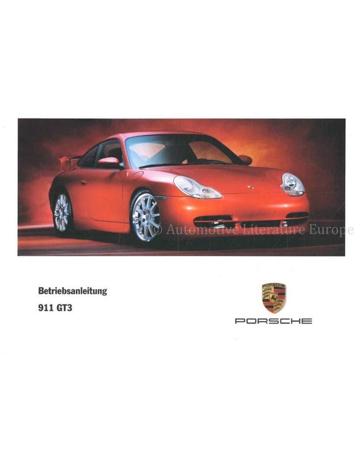 2000 PORSCHE 911 GT3 INSTRUCTIEBOEKJE DUITS, Auto diversen, Handleidingen en Instructieboekjes