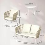 TRUUSK Tuinmeubelset Van Polyrattan Lounge-Set Met 2-zits So, Verzenden, Nieuw