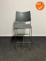 Barkruk - Casala Curvy - Grijs - zithoogte 77cm, Vergader- of Presentatieruimte, Ophalen of Verzenden, Gebruikt, Stoel