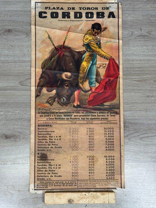 onbekend - Spaanse stierenvechteraffiche Córdoba, 1976 -, Antiek en Kunst, Kunst | Tekeningen en Foto's