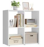 Kubus Boekenkast – Houten Vrijstaand Opbergrek 60×60×29 cm, Verzenden, Nieuw