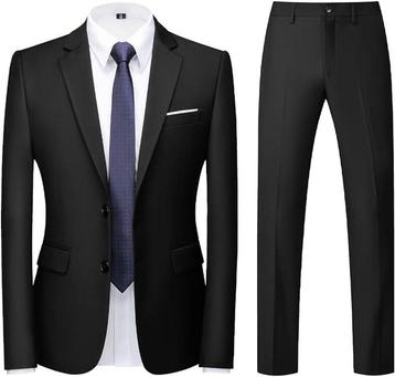 Herenpak - Slim Fit - 2-delig - Kostuum - Grey beschikbaar voor biedingen