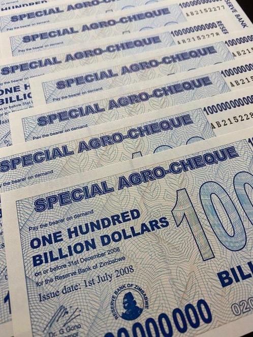 Zimbabwe. - 10 x 100 Billion Dollars - 2008 - Pick 64, Postzegels en Munten, Munten | Nederland