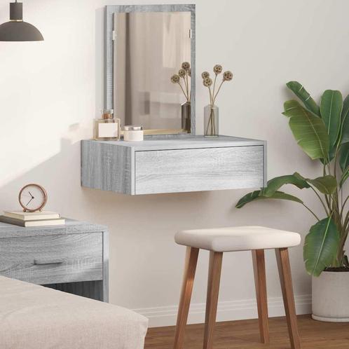 vidaXL Plafondtafel met lade Grijs 60 x 40 x 70 cm Bewerkt, Huis en Inrichting, Tafels | Kaptafels, Nieuw, Verzenden