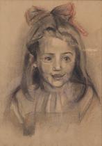 Nicolaas Pieneman (1880-1938) - Portret van een meisje,