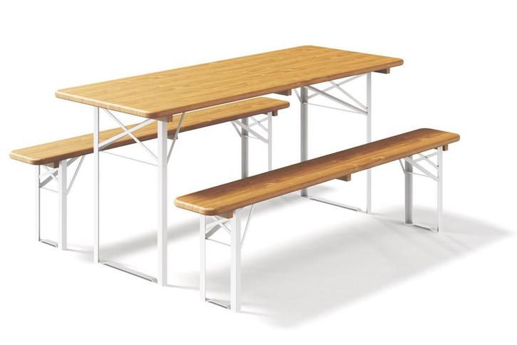 Biertafel en banken 180 x 70 | Kwaliteits biertafelset, Tuin en Terras, Picknicktafels, Nieuw, Ophalen of Verzenden