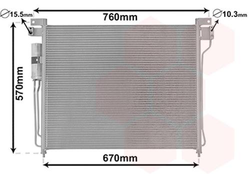 LUCHTCONDENSATOR VOOR NISSAN FRONTIER 2005- 92100EA00A, Auto-onderdelen, Airco en Verwarming, Nieuw, Ophalen of Verzenden