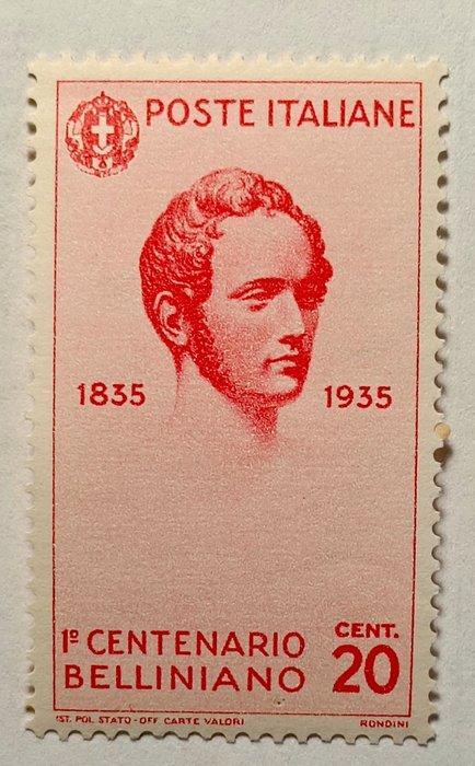 Koninkrijk Italië 1935 - Eeuwpland Vincenzo Bellini., Postzegels en Munten, Postzegels | Europa | Italië