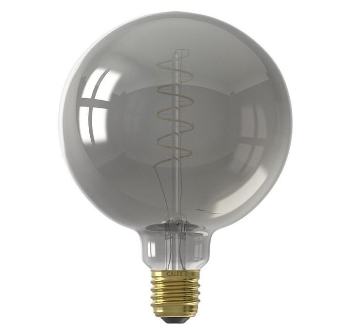 Calex LED Globelamp G125 E27 4W 136lm 1800K Titanium Dimbaar, Huis en Inrichting, Lampen | Overige, Nieuw, Ophalen of Verzenden