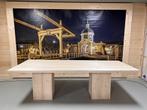 Steigerhouten Eettafel Deluxe, Huis en Inrichting, Tafels | Eettafels, Ophalen of Verzenden, Nieuw, Vijf personen of meer, Industrieel