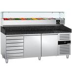 GGM Gastro | Pizza koelwerkbank PREMIUM - 2000x800mm - met 2, Verzenden, Nieuw in verpakking