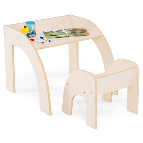Tweedekans | Coast kindertafel met 2 Houten Stoeltjes –, Kinderen en Baby's, Speelgoed | Houten speelgoed, Zo goed als nieuw, Ophalen of Verzenden