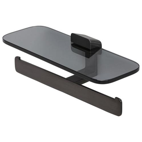 Toiletrolhouder Dubbel Geesa Shift Met Rookglas Planchet, Doe-het-zelf en Verbouw, Sanitair, Bad, Nieuw, Ophalen of Verzenden