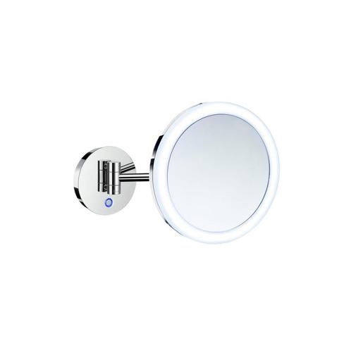 Vergrotingsspiegel Smedbo Outline Draaibaar met LED PMMA, Doe-het-zelf en Verbouw, Sanitair, Bad, Nieuw, Chroom, Ophalen of Verzenden