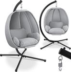 KESSER® Egg Hangstoel met Standaard - Tot 150kg - Grijs, Tuin en Terras, Tuinmeubel-accessoires, Verzenden, Nieuw