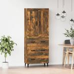vidaXL buffetkast bewerkt hout gerookt eikenkleurig, Huis en Inrichting, Kasten | Buffetkasten, Verzenden, Nieuw, Overige houtsoorten