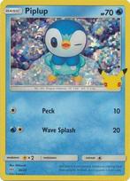 Piplup 20/25 Promo holo 25TH ANNIVERSARY MC DONALDS, Hobby en Vrije tijd, Ophalen of Verzenden, Nieuw, Losse kaart, Foil