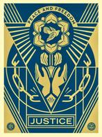 Shepard Fairey (OBEY) (1970) - Peace and Freedom - No, Antiek en Kunst