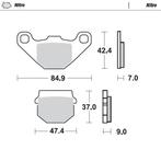 Moto Master Sintered Metal voor of Achter remblokken Nitro 0, Verzenden, Nieuw