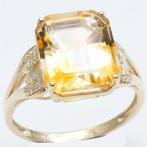 Zonder Minimumprijs - Ring - 14 karaat Geel goud Citrien -, Sieraden, Tassen en Uiterlijk, Ringen, Nieuw