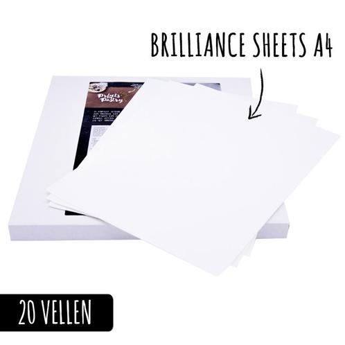 Brilliance sheets A4-formaat (20 vellen), Hobby en Vrije tijd, Taarten en Cupcakes maken, Nieuw, Verzenden