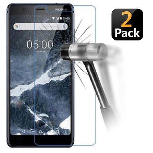 Nokia 5.1 Screenprotector Beschermglas 2x, Telecommunicatie, Mobiele telefoons | Hoesjes en Frontjes | Nokia, Nieuw, Verzenden
