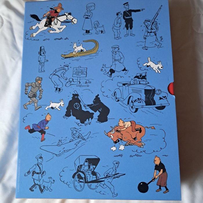 Tintin - 3 Albums + slipcase - de gekleurde edities, Boeken, Stripboeken