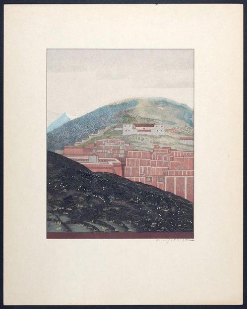 Francois Louis Schmied (1873-1941) - Paysage #1, Antiek en Kunst, Kunst | Designobjecten