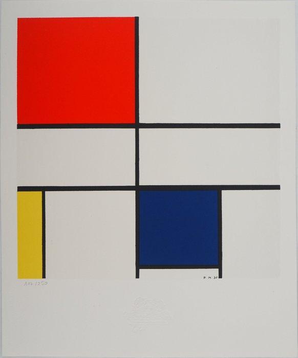 Piet Mondrian (1872-1944) - Composition C n°III en rouge,, Antiek en Kunst, Kunst | Designobjecten