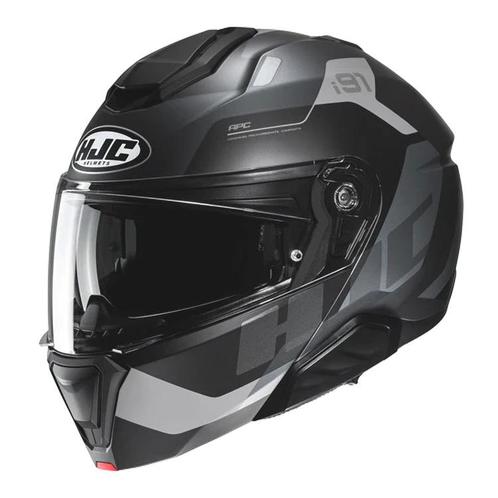 HJC i91 Carst Zwart Grijs Systeemhelm, Motoren, Kleding | Motorhelmen, Systeemhelm, Heren, XXL, Nieuw met kaartje, HJC, Verzenden
