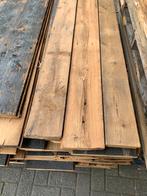 Barnwood planken 2 zijden uitstraling zwart en naturel hout, 250 tot 300 cm, Grenen, Plank, Gebruikt