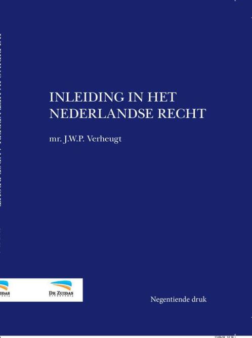 Inleiding in het Nederlandse recht 9789082849509, Boeken, Studieboeken en Cursussen, Zo goed als nieuw, Verzenden