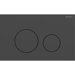 Geberit Drukplaat Sigma 40, 2-toets Round RVS Mat Zwart, Ophalen of Verzenden, Nieuw, Chroom, Overige typen