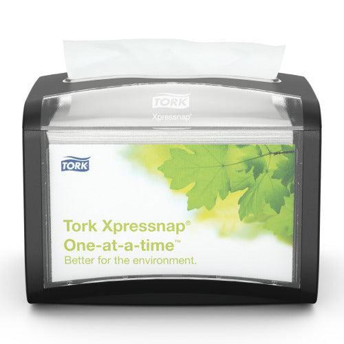Tork Xpressnap tabletop napkin dispenser zwart, Huis en Inrichting, Schoonmaakartikelen, Verzenden
