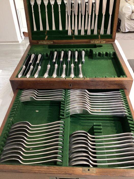 E. Leclere - Bestekset (67) - Queen Anne - Verzilverd -, Antiek en Kunst, Antiek | Meubels | Tafels