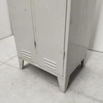 2-deurs retro industriële metalen lockerkast - met schade, Ophalen of Verzenden