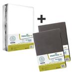 Textielpakket Hefbed 1 Molton + 2 Jersey hoeslakens, Verzenden, Nieuw, Wit, Overige typen