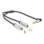 Premium 3,5mm 4-polig > 2x 3,5mm headset adapter, Nieuw, Ophalen of Verzenden