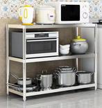 RVS Keukenwerktafel met 3 Lagen – 80x40x80 cm Werktafel, Huis en Inrichting, Keuken | Keukenelementen, Verzenden, Nieuw