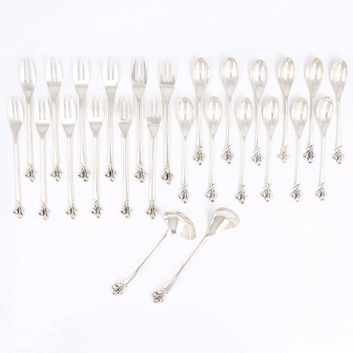 C.F. Wewer - Koffielepel - Jamlepel - Roomlepel - Taartvork, Antiek en Kunst, Antiek | Goud en Zilver