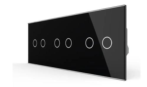 Livolo slimme lichtschakelaar | 2+2+2 | Zwart |, Doe-het-zelf en Verbouw, Elektra en Kabels, Schakelaar, Nieuw, Ophalen of Verzenden