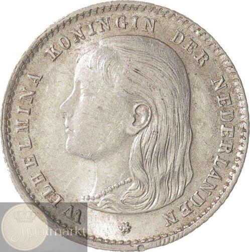 Nederland. Wilhelmina. 10 cent 1893 TOP KWALITEIT (Zonder, Postzegels en Munten, Munten | Nederland
